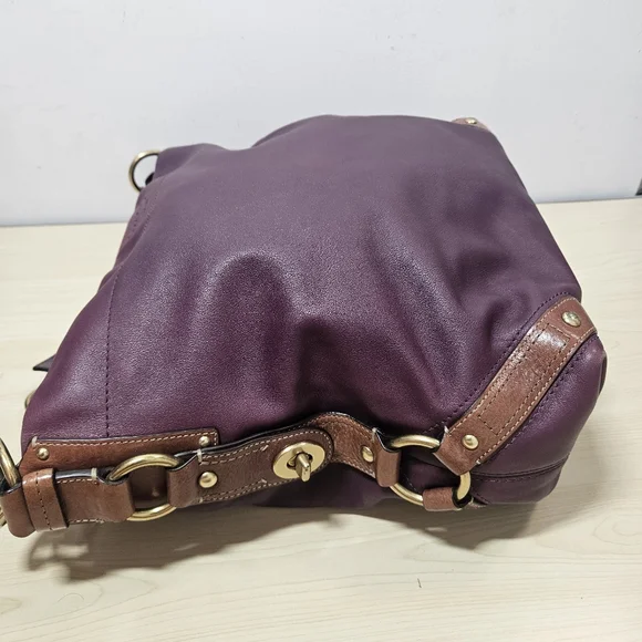 Vintage COACH Carly Hobo Bag Purse Purple Large Y2K No. F0882-10616 - Picture 6 of 16